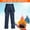 Blue, variant on Men's Coats And Jackets Hooded Men's And Women's Single-Board Double-Board Windproof, Waterproof And Warmth Thickened Ski Pants Black M JE