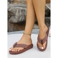 thumbnail image 5 of Women Slipper  Open Toe Slide Sandal Anti-Slip Flat Sandal For Summer Beach Multiple Colors, 5 of 7