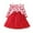Red, variant on Mercatoo Girls Cute Heart Print Tulle Tutu Dresses Long Sleeve Round Neck Princess Dress Flower Girl 𝐑uffle Wedding Dress