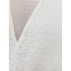 thumbnail image 5 of INSPIRE CHIC Body de leotardo formal con escote en V de encaje y mangas de gasa para mujeres 2XL Blanco, 5 of 6