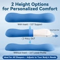 thumbnail image 3 of Lumbar Pillow for Sleeping, Adjustable Height Lower Back Support Pillow Waist Sciatic Pain Relief Cushion for Side & Back Sleepers, Ergonomic Bed Lumbar Support Pillow, 3 of 10
