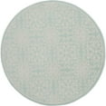 thumbnail image 2 of Nourison Jubilant Geometric Floral Ivory/Green 5'3" x ROUND Area Rug, (5' Round), 2 of 8