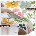 thumbnail image 6 of Fall Round Fitted Tablecloth with Elastic Edge,Water-Resistant Picnic Orange Autumn Maple Leaf Pumpkin Sunflower Table Cover for 40-44" Found Tables Thanksgiving Table Cloth for Dinner,Outdoor,Patio, 6 of 6