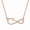 Rose Gold, variant on Aurelle Infinity Cross Moissanite Necklace for Women, 14K White Gold Plated 925 Sterling Silver Faith Cross Pendant, Christian Jewelry Gift for Mom Wife Daughter