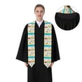 thumbnail image 4 of Haiem Funny Farm Pattern Graduation Stole 2024 | Premium Satin Sash for Graduation Ceremony, 4 of 7