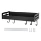 thumbnail image 1 of Estante de Aluminio Sincero negro con 6 ganchos para utensilios de cocina y condimentos, 1 of 10