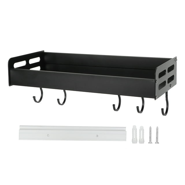 Organizador de condimentos, estante negro con 6 estantes para especias, suministros para el hogar, los mejores materiales