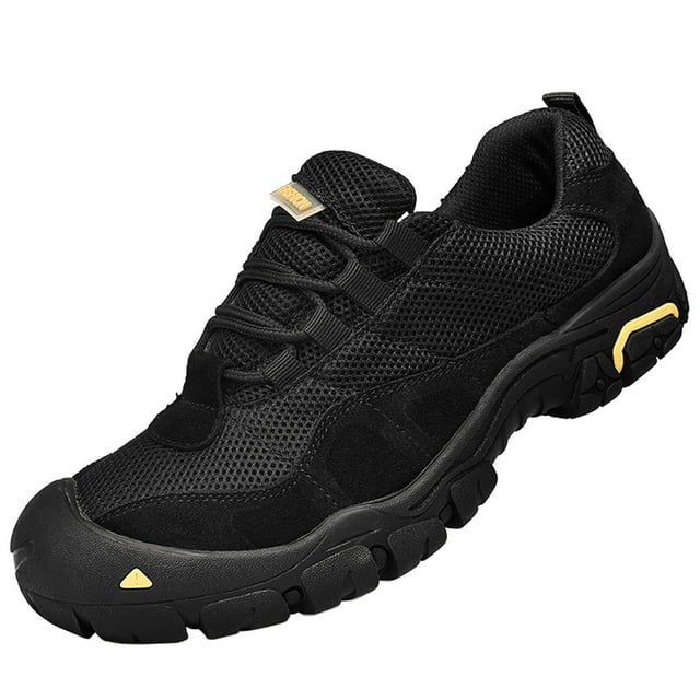 Mens Outdoor Hiking Mesh Shoes Non-slip Matte Breathable Low-cut Hiking