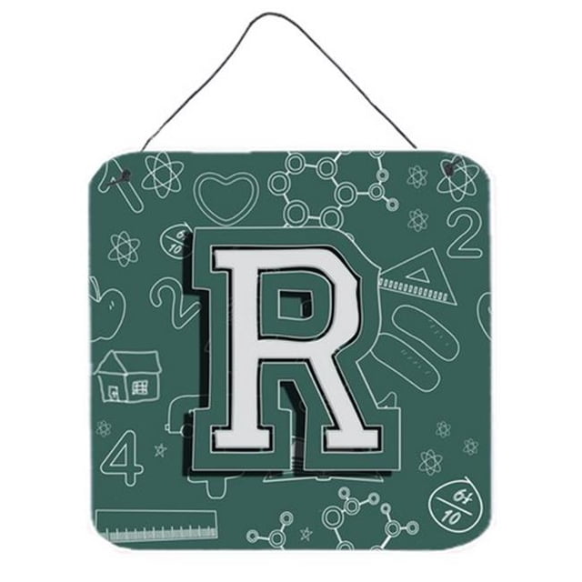 Carolines Treasures CJ2010-RDS66 Letter R Back To School Initial Wall and Door Hanging Prints