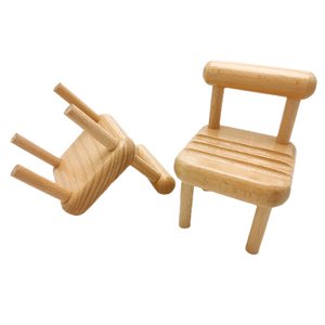 Support de téléphone en bois, support de téléphone de chaise en bois Mini Chaise Téléphone Stand Wood Chaise Support de téléphone Eco-Amis Matériaux
