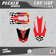 thumbnail image 4 of Kalair GFX Graphics Kit for Honda CRF110F (2019-2024) Pecker Series, 4 of 5