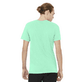 thumbnail image 3 of Bella Canvas Men's Jersey T-Shirt, CVC Short Sleeve Crewneck Heather Mint Tee, S, 3 of 5