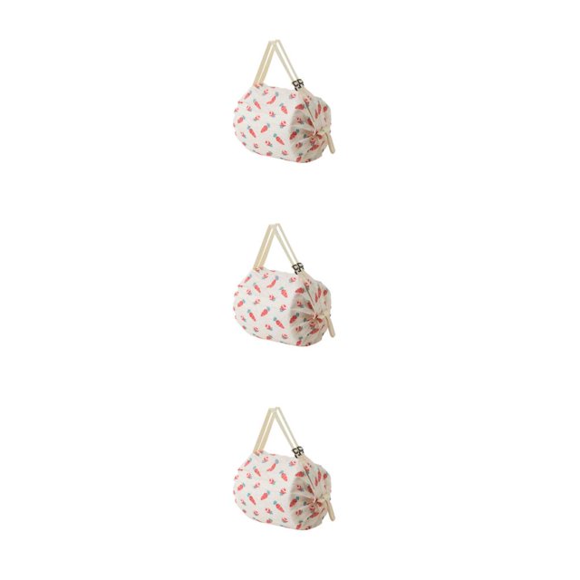Decodeary Sac de Courses Imperméable pour Jours de Pluie avec Confiance Sac de Courses Réutilisable pour Voyage Sac de Plage Carotte 3Ensemble