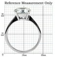 thumbnail image 2 of Luxe Jewelry Designs Women's Stainless Steel Solitaire Engagement Ring with AAA Grade CZ - Size 10, 2 of 4