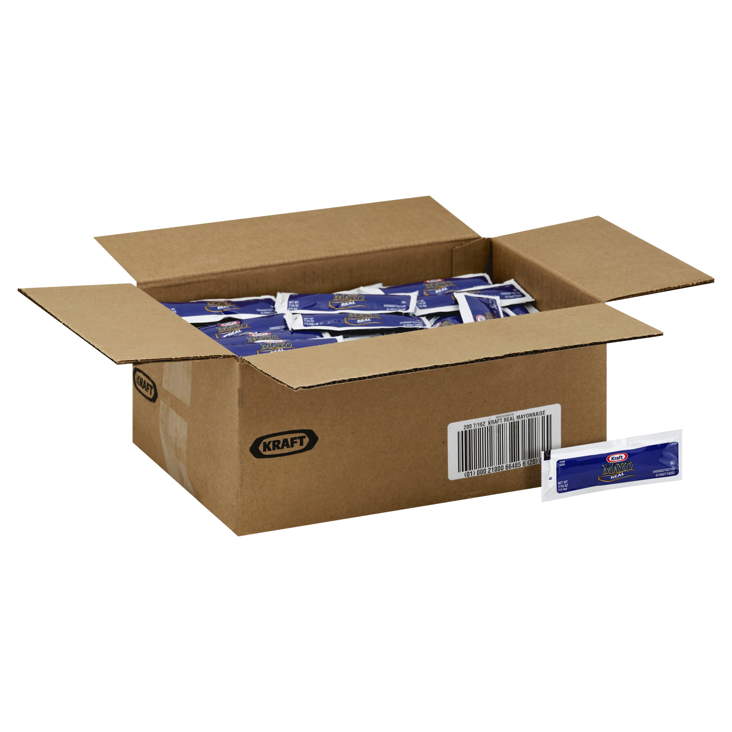 KRAFT Single Serve Mayonnaise, 0.44 oz. Packets (Pack of 200) - Walmart.com