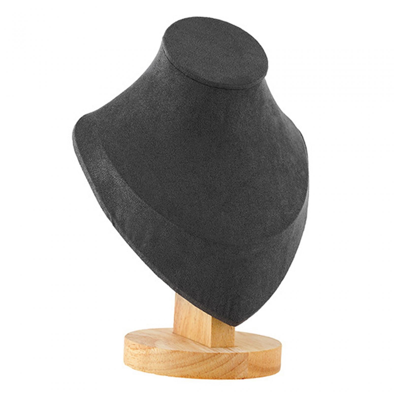 Segolike Jewelry Display Mannequin Bust Chain Bust Stand Scratchproof with Base Model Necklace Display Stand for Retail Stores Dresser 8.5x14.7x17.8cm