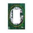 thumbnail image 1 of Panel de interruptores de pared con marco romano de cuero simple para interruptores de luces Packers Switching Panel de interruptores de luz simple, doble o con tirador, 1 of 8