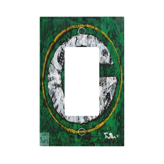Panel de interruptores de pared con marco romano de cuero simple para interruptores de luces Packers Switching Panel de interruptores de luz simple, doble o con tirador