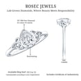 thumbnail image 5 of Lab Grown Diamond Knot Engagement Ring, 0.6 Carat, EF-VS Quality - Ready To Gift, 10K White Gold, US 4.50, 5 of 8