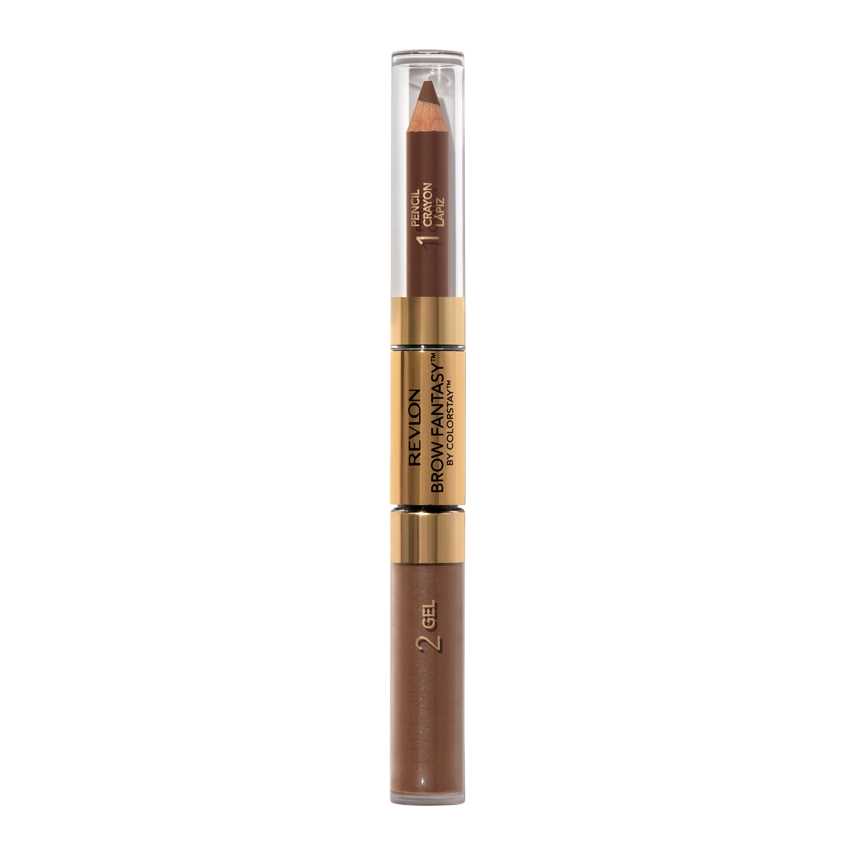 Revlon ColorStay Brow Fantasy Pencil & Gel, Brunette, 0.04 oz