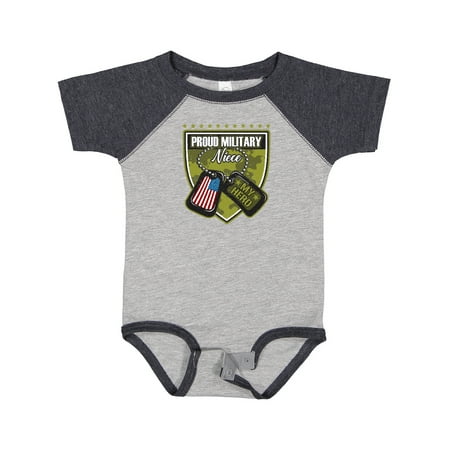 

Inktastic Proud Military Niece Gift Gift Baby Girl Bodysuit
