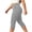 Gray, variant on Szhihuiw Leggings for Women Plus Size Fashion Side Slit High Waisted Capri Pants Casual Womens Trousers with Pockets