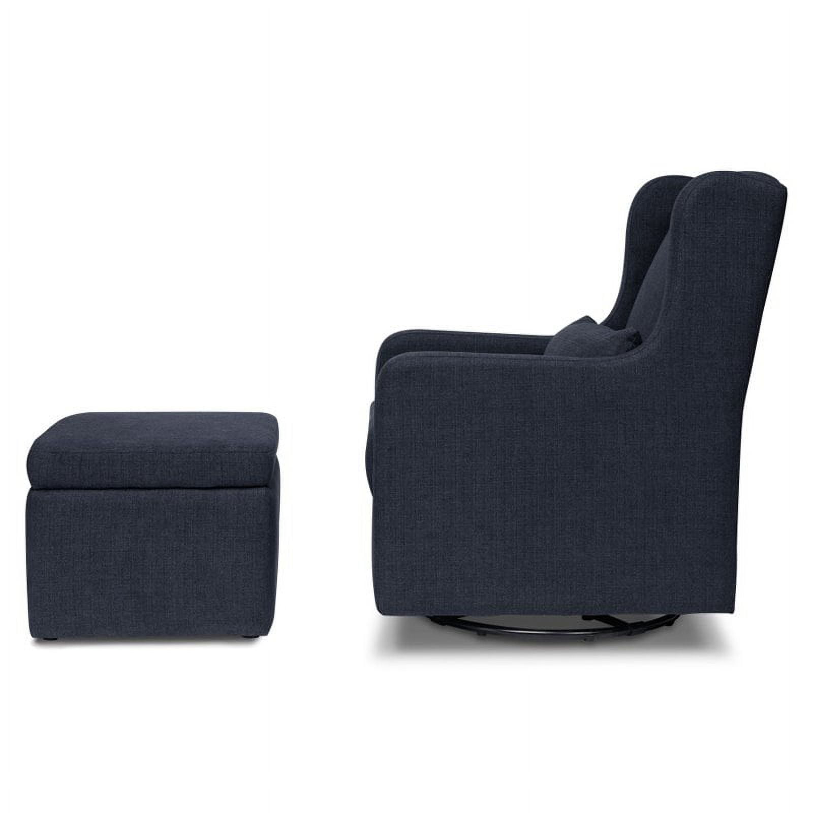Carter's by DaVinci Adrian Glider with Ottoman, Navy