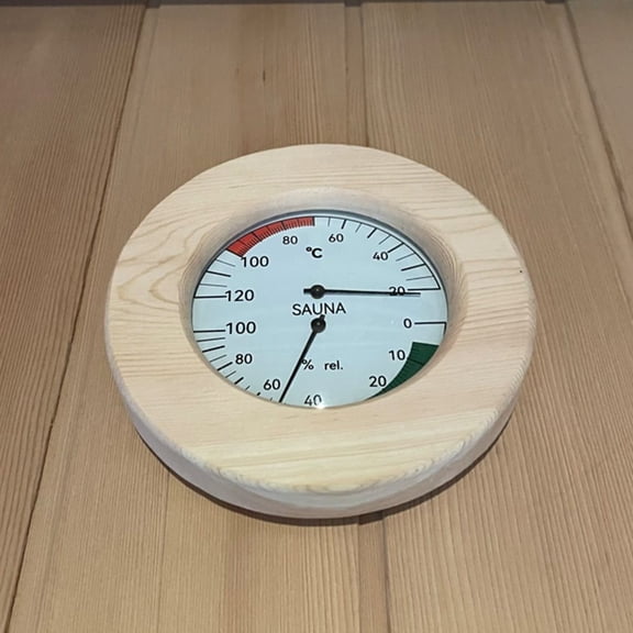 Two-in-one sauna thermometer and hygrometer for steam bath monitoring Smile Home