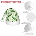 thumbnail image 4 of Rateoe Green Cucumber1 Santa Hat Confortable Christmas Hat for Christmas Party Favors Fit for Kids, 4 of 6