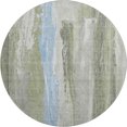 thumbnail image 2 of Addison Rugs Mayfield Premium Machine Washable Transitional Abstract Olive Round Rug, 8' x 8', 2 of 6