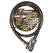 Trimax TAL2572 6' x 25 mm Alarm Lock and Quadra-Braid Cable