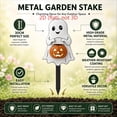 thumbnail image 3 of Halloween Themed Metal Courtyard Ground Stake Ornament,12in,Weatherproof Porch Yard Spooky Decor, Outdoor Festival Figurine Shipped for Garden Lawn Front Porch Layout, 3 of 8