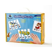 Star Right Spelling Puzzle - 4 Letter Words, Set of 20 (80 pcs) w/ Puzzle Frame