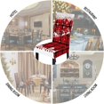 thumbnail image 6 of Set of 6 Christmas Dining Chair Covers Stretch Parsons Chair Slipcovers Buffalo Plaid Christmas Tree Printed Christmas Decoration Washable Removable Dining Chair Protector for Home Hotel Kitchen, 6 of 6