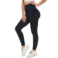 thumbnail image 2 of Pantalones de fitness sin costuras que levantan la cadera, pantalones de yoga ajustados de cintura alta con contracción abdominal y cadera color melocotón, 2 of 5