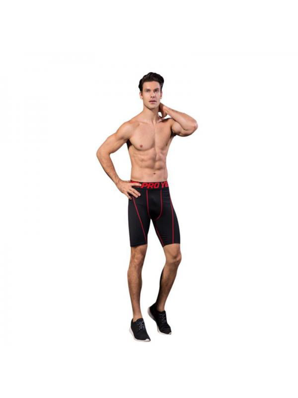 Runhit Compression Shorts Men Athletic Underwear for Men Spandex Running Shorts Workout Sports