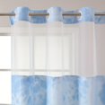 thumbnail image 3 of Estbridge Hookless Shower Curtain  Washable Set with Snap Liner  Waffle Theme Home Decor Hotel Shower Curtain and Liner Set  Watercolor See-Through Shower Curtain with Window  Double Laye, 3 of 6