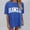 Blue, variant on Women's Oversized Top Vintage Loose Short Sleeve T Shirt T Shirt Women Soft Tee Shirts Womens Long Sleeve Layering Tops for Women Summer Casual Tops for Women Long Sleeve Compression Shirts for Women