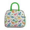 thumbnail image 2 of Womens Colorful Dinosaurs Holding Flowers Lunch Box for Work,Insulated Lunch Bag for Women,Loncheras Para Mujer,Leakproof Adult Lunch Bag for Work,Beach,Travel,Picnic,Camping, 2 of 7