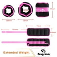 thumbnail image 4 of Adjustable Ankle Weights 1-5 LBS Pair with Removable Weight for Jogging, Gymnastics, Aerobics, Physical Therapy, Resistance Training|Each 0.5-2.5 LBS, Total 5LBS, Purple, 4 of 6