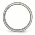 thumbnail image 2 of Chisel Titanium Ridged Edge Greek Key Design 6mm Satin/Polished Band, 2 of 5