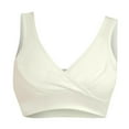 thumbnail image 3 of Hamky Bras for Women,Bralettes for Women,Womens Nursing Maternity Bra Front Wraps Breathable Wire Sleep Nursing Bra Breastfeeding Tank Maternity Bras,Wireless Bras,Full Coverage Bra Yellow XXL, 3 of 8