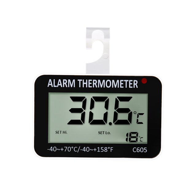 Wireless Digital Freezer Thermometer LED Alarm Indicator Light Temperature Alarm for Fridge