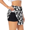 thumbnail image 1 of Balery Seamless Pattern Cute Panda Pantalones cortos deportivos para mujer con forro y dos bolsillos, elásticos, para entrenamiento, gimnasio, yoga-Medium, 1 of 7