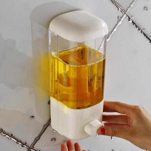 Kitchen Bathroom Hotel Soap Dispenser Wall Mount Suction Cup Shampoo Shower Dispenser Single Lotion Soap Dispenser
