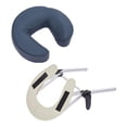 thumbnail image 1 of Cuna facial con almohada para mesa de masaje, soporte para el rostro, ligero y portátil. Azul marino, 1 of 8
