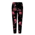 thumbnail image 4 of BKQCNKM Valentines Day Leggings for Women Plus Size Leggings for Women Yoga Pants Women Yoga Leggings with Pockets Soft Leggings Heart Leggings Holiday Leggings for Women Pink M, 4 of 4