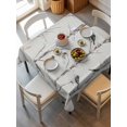 thumbnail image 6 of Vintage Botanical Table Cloth, Birds Branch Watercolor Floral Waterproof Tablecloth for Square Tables, Reusable Washable Fabric Table Cover for Restaurant Kitchen Dining Tables 60"x60", 6 of 6