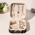 thumbnail image 6 of Motorcycle Theme Travel Portable Square Jewelry Box Earring Organizer Necklace Holder Bracelet Holder Display Case Decorative Box Jewelry, 6 of 6