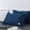 🔥 Dark blue_Base#1069, variant on Cotton Pillow Towel | Non Slip Fixed Cover with Button Closure | Soft Breathable All Cotton Fabric | Fits Standard Pillowcases | Easy Care | 70x50cm | Multiple Colors | Single Pack
